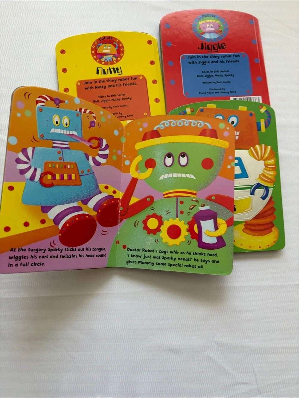 Colorful Robot Books Set of (4)